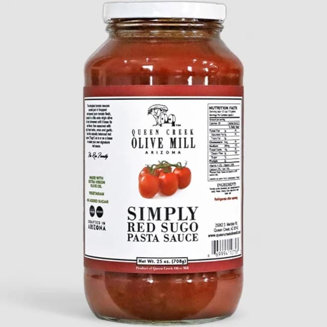 Queen Creek Olive Mill Simply Red Sugo Pasta Sauce