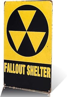 dingleiever-Christmas Gifts Fallout Shelter Vintage Look Reproduction Metal tin Sign
