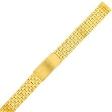 12mm Watch Band Bracelet Ladies Link Metal Gold-Tone