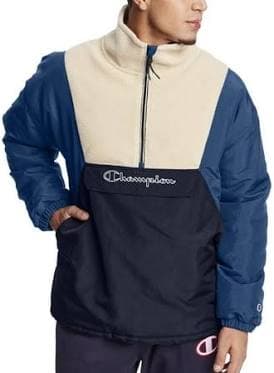 Champion Men's Stadium Anorak with Plush Fleece Accents