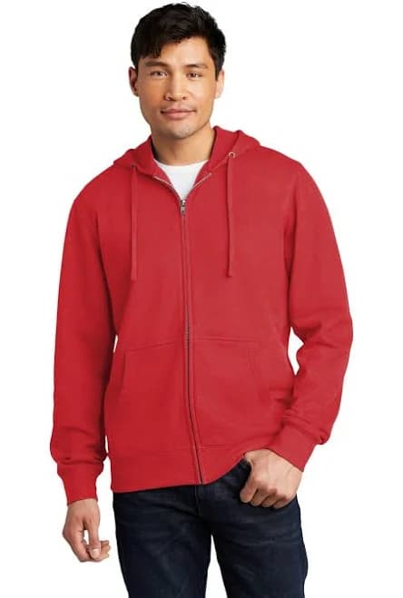 District DT6102 V.I.T Fleece Full-Zip Hoodie