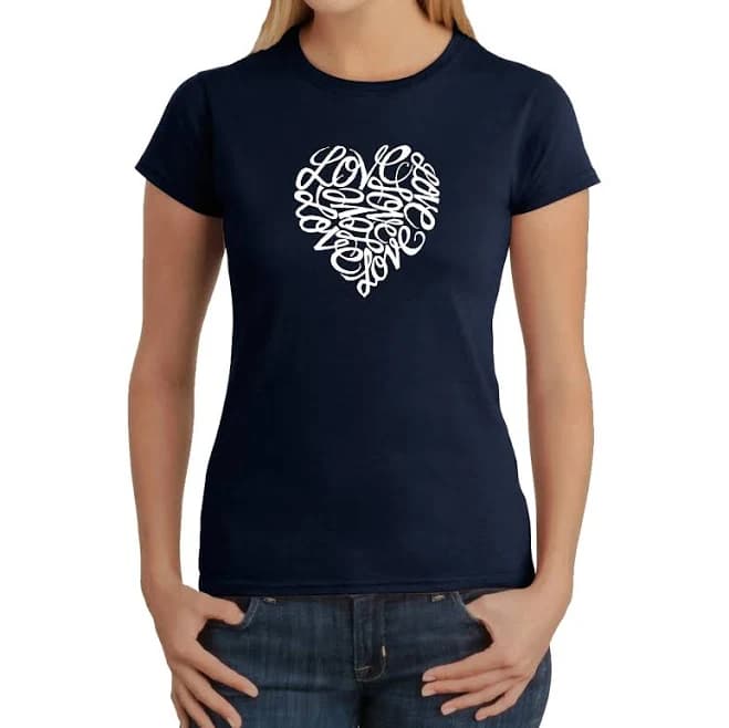 La Pop Art Women's Word Art T-Shirt