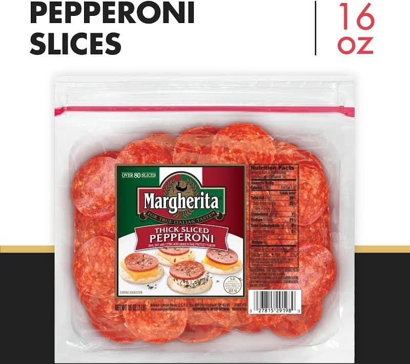 Margherita Thick Sliced Pepperoni