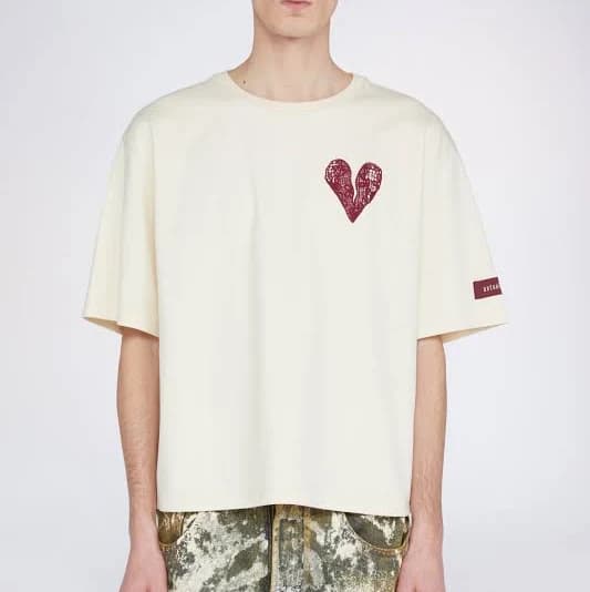 Antonio Marras Heart Print Cotton T-Shirt