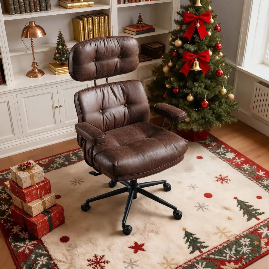 ALTRIGUS Contemporary Ergonomic Adjustable Height Swivel Upholstered Desk Chair