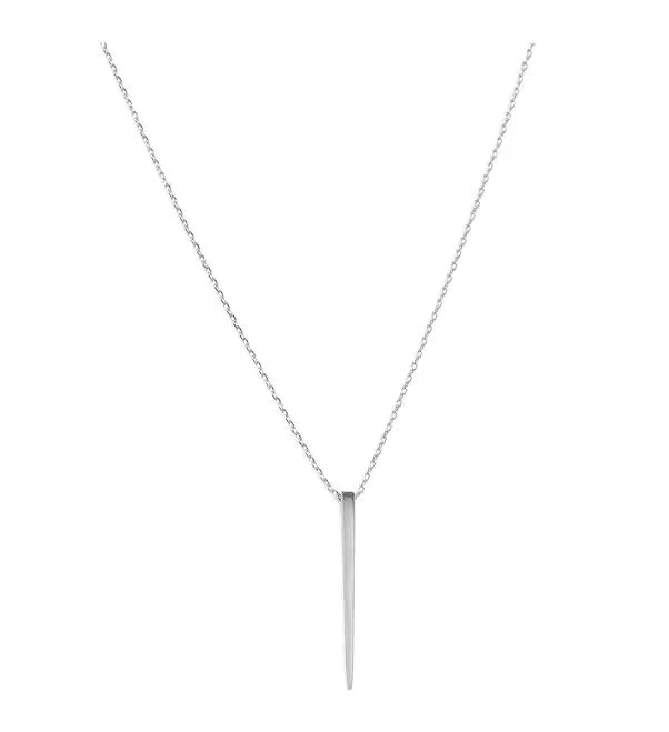 Long Narrow Gold Pendant