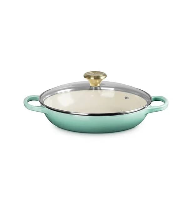 Le Creuset Signature Enameled Cast Iron Braiser with Glass Lid