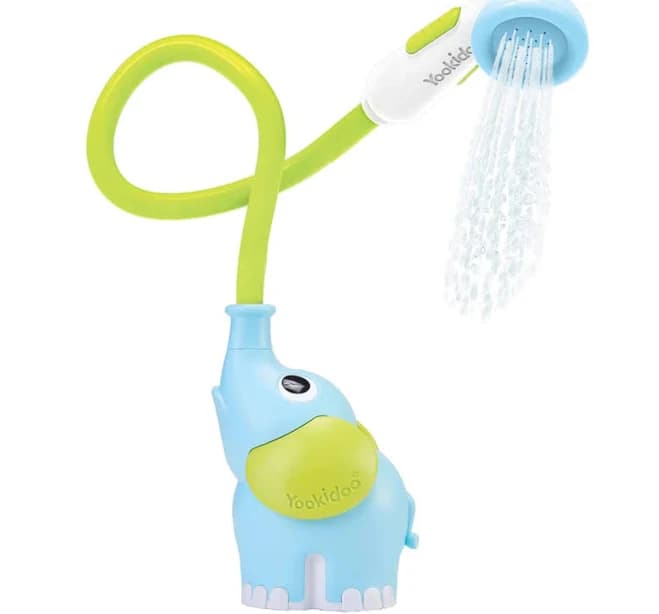 Light Blue Baby Bath Shower Head Rinser