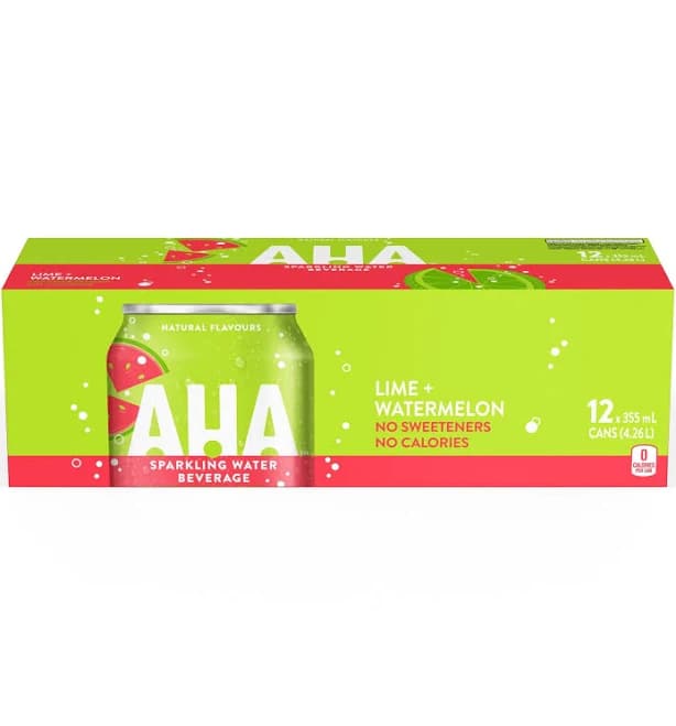 AHA Lime + Watermelon Sparkling Water
