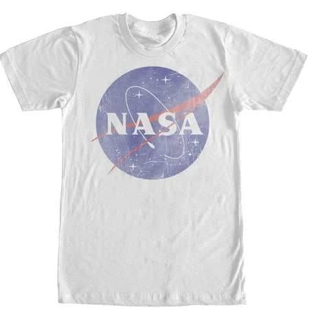 NASA Men's Distressed Vintage Logo T-Shirt