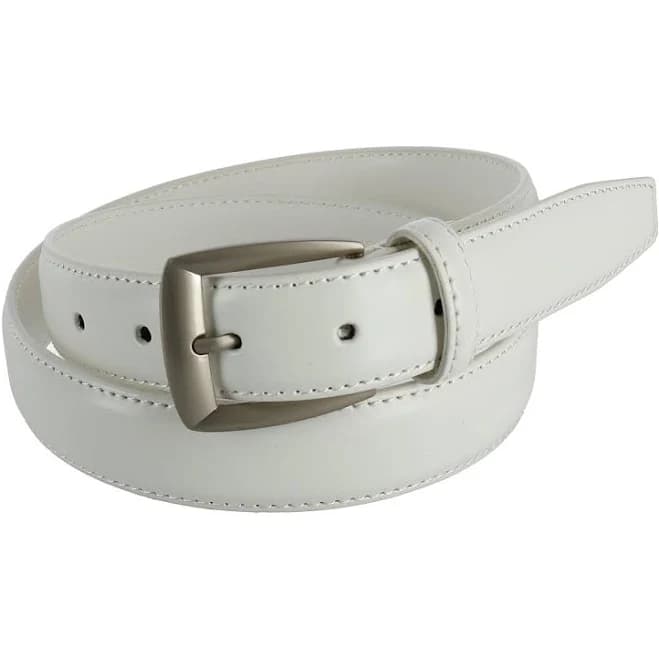 CTM Men's Basic Leather Dress Belt