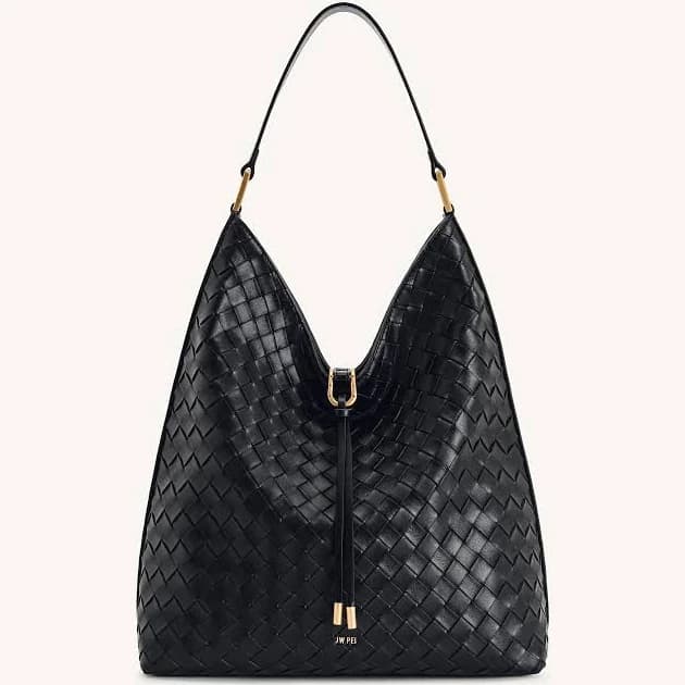 Aria Woven Texture Shoulder Bag