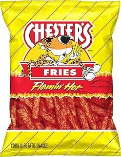 Chester's Flamin' Hot Fries Flavored Corn & Potato Snacks Bag, 5.25 Oz