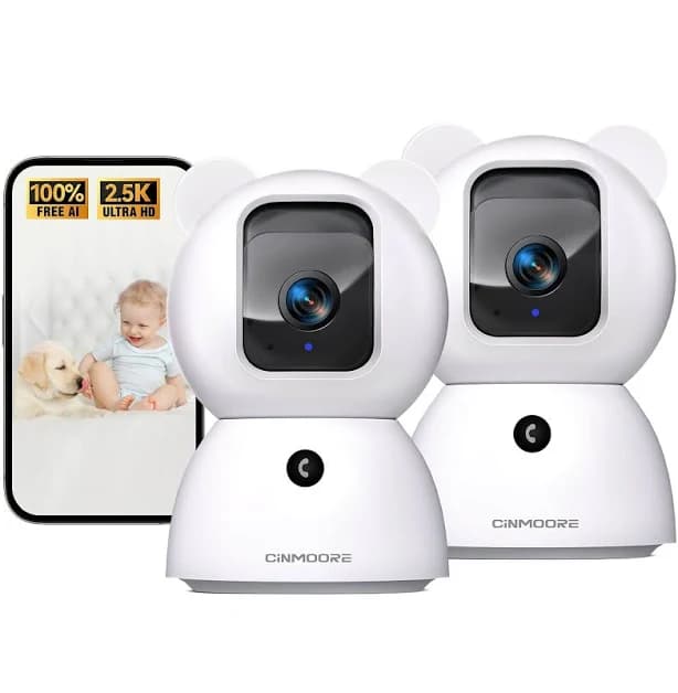 Cinmoore C2LU 2.5K Smart Indoor Security Camera