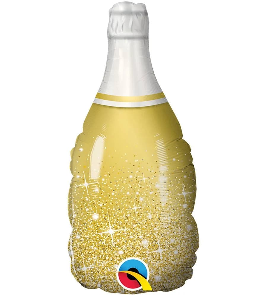 Mayflower 14" Mini Gold Bubbly Wine Bottle Balloon