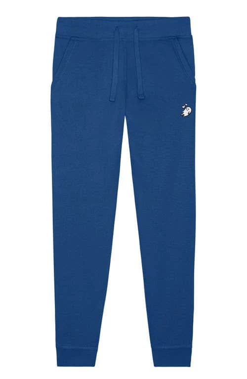 Dalix Women's Heartly Ghost Embroidery Midweight Fleece Jogger Sweatpants