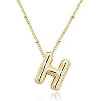 Amazon.com: WAJASHUE Bubble Letter Necklace - 18K Gold Plated Balloon Initial Necklaces for Women with 4A Zirconia, Necklaces for Women Girls with Elegant Gift Box : Clothing, Shoes & Jewelry
