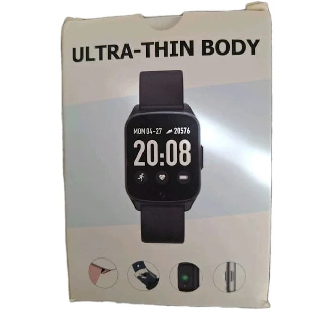 Smart Watch (black Silicone, 40mm, Fitness Tracker, Sleep Monitor,