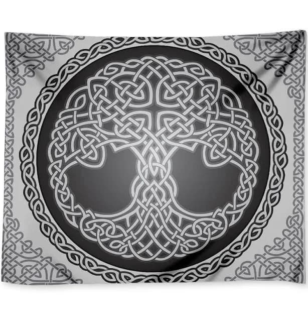 Celtic Knot Tree of Life Tapestry