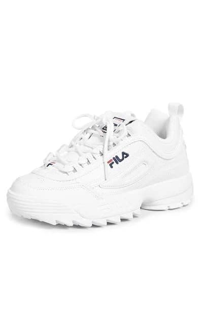 Fila Womens Disruptor II White Leather