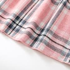 Kucnuzki Newborn Baby Girl Clothes 6 Months Fall Winter Dress 12 Months Long Sleeve Elegant Lattice Prints Button-Up Dress Pink 6-12 Months - Walmart Business Supplies