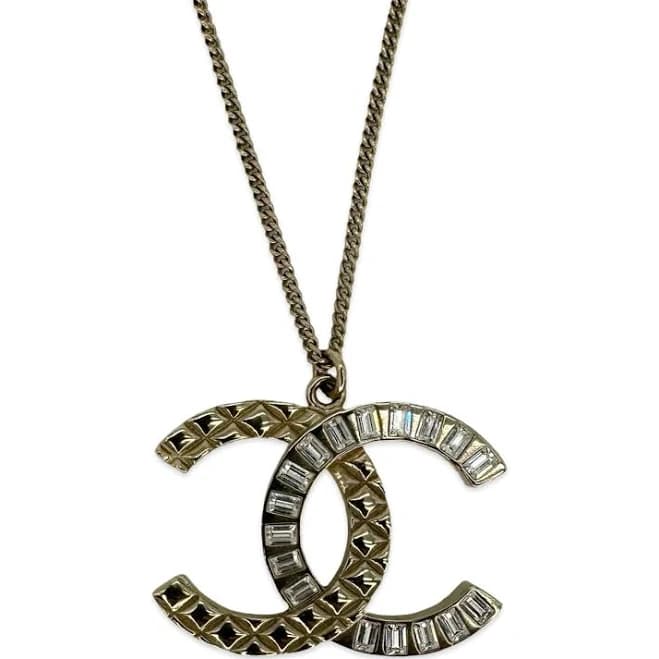 Crystal CC Pendant Necklace