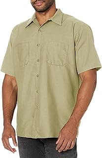 Mens Industrial Work Shirt, Regular Fit, Short Sleeve