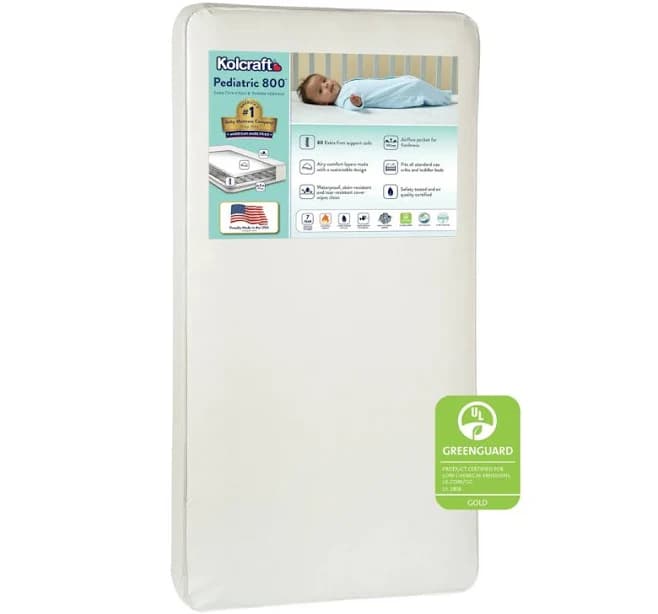 Kolcraft Pediatric 800 Extra Firm Baby Crib Toddler Mattress