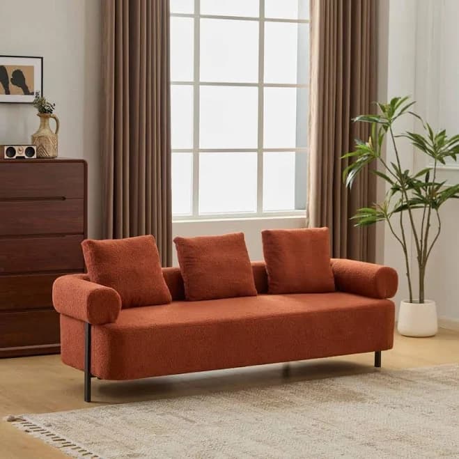 Christopher Knight Home Kyra Oversized Modern Upholstered 3-Seater Sofa