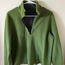 Green vintage Eddie Bauer quarter zip pullover 💚 WPL... | Depop
