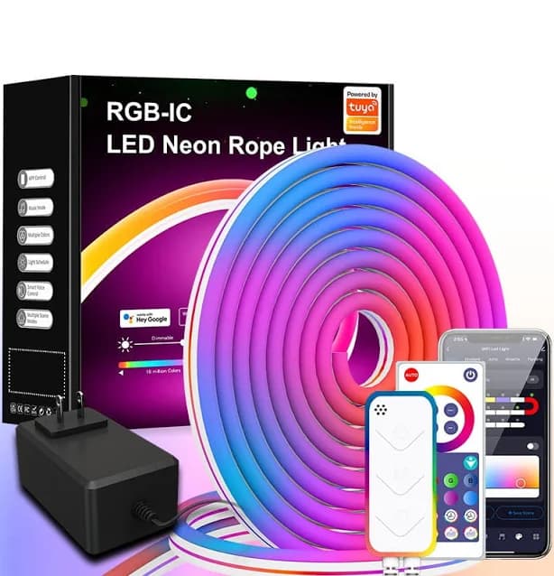 Multicolor Music Sync Neon LED Rope/Strip Light