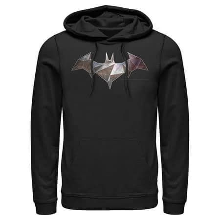 Batman Men's Logo Geometric Wing Hoodie