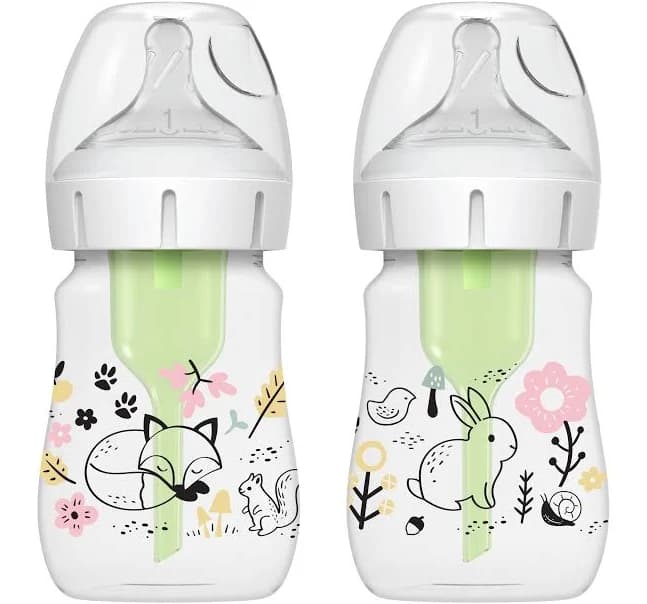 Dr. Brown's Anti-Colic Options+ Wide-Neck Baby Bottle