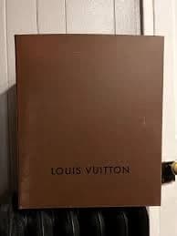 Louis Vuitton Large Dark Brown *EMPTY* Box with Tissue Paper
