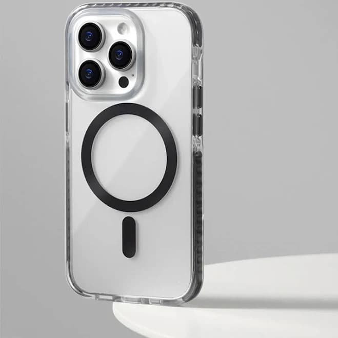Transparent Gradient Magnetic Magsafe iPhone Case