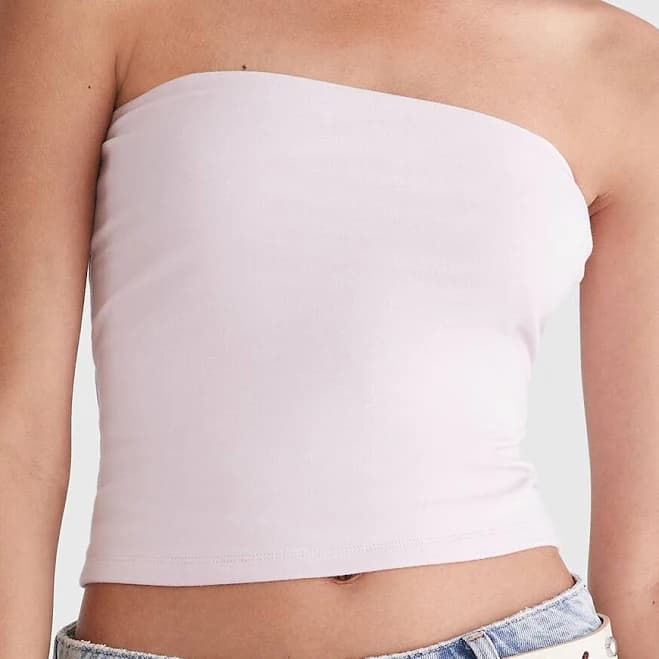 Aeropostale Women's Seriously Soft Everyday Cotton Tube Top
