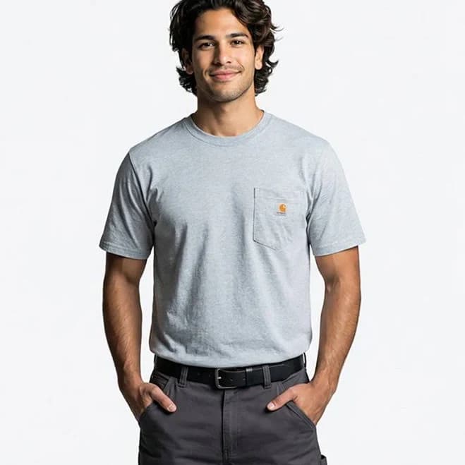 Carhartt Men's Loose Fit Heavyweight Short-Sleeve Pocket T-Shirt