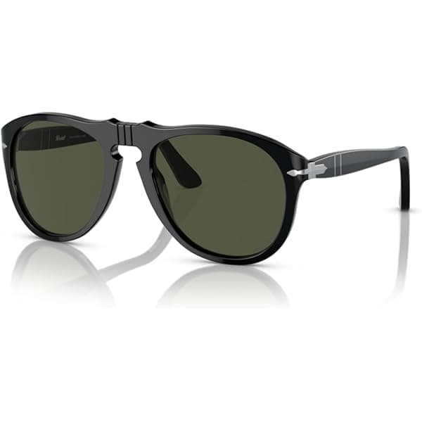 Amazon.com: Persol PO9649S 95/Q8 55MM Black/Azure Gradient Blue Aviator Sunglasses for Men +Bundle with Accessory Eyewear Kit : Clothing, Shoes & Jewelry