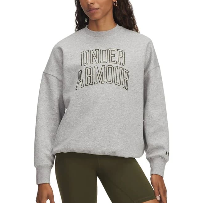 Under Armour Women's Rival Fleece Oversized Varsity Sweatshirt