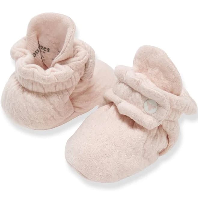 Burt's Bees Baby Organic Cotton Quilted Bee Booties