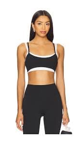 FORM Layered Sports Bra in Black & White | REVOLVE