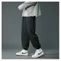 2023 Autumm Winter Oversized Loose Casual Letter Printing Straight Sweatpants Male Elastic Midi Waist Trend Fashion Pants Men - AliExpress