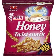 Nongshim Honey Twist Snack, Honey & Apple, Big Size