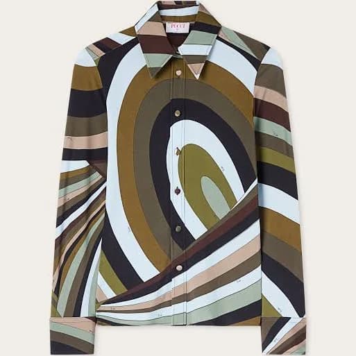 Emilio Pucci Women's Iride-Print Shirt