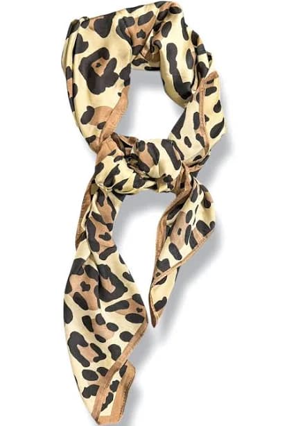 Fierce Feels Leopard Satin Scarf