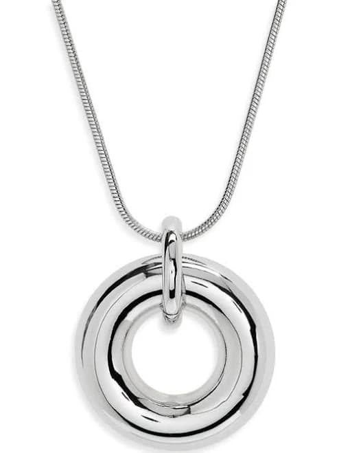 Nordstrom Long Gold Circle Pendant Necklace