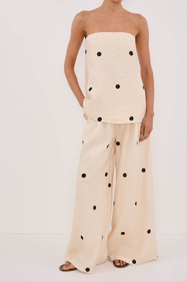 BEVERLY CREAM SPOT PANT | Dissh