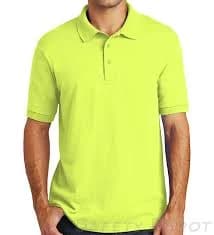 Safety Green Collared Safety Shirt