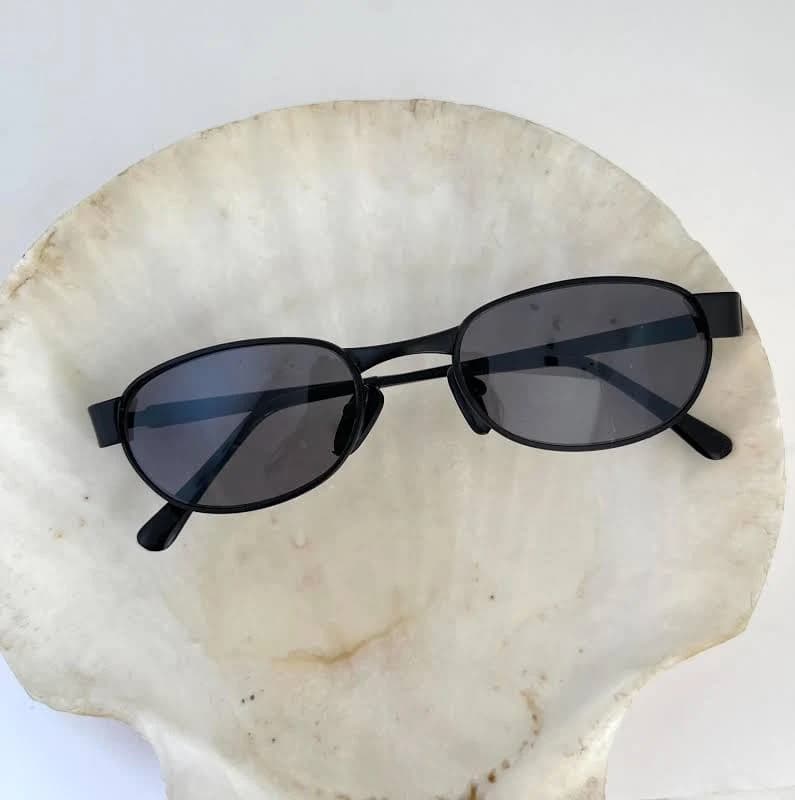Vintage 90s Mini Rectangle Metal Sunglasses