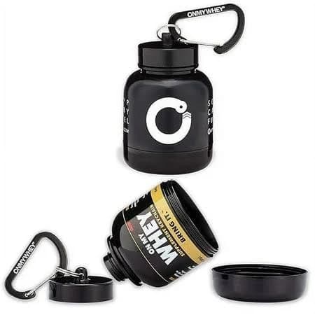 Onmywhey Protein Powder and Supplement Funnel Keychain